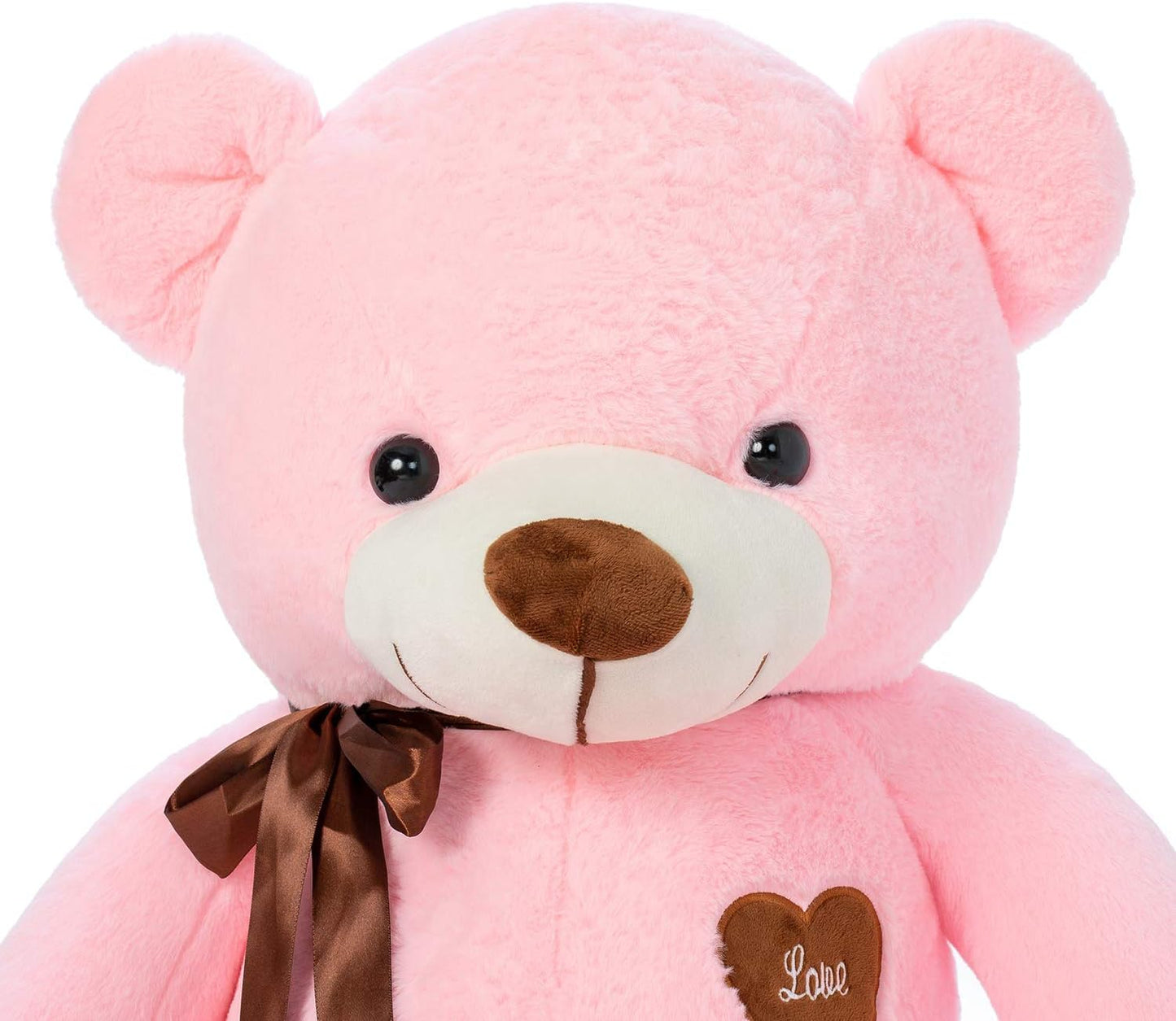 Giant Teddy Bear – 31.5" Large Plush Stuffed Animal with Love Heart & Ribbon